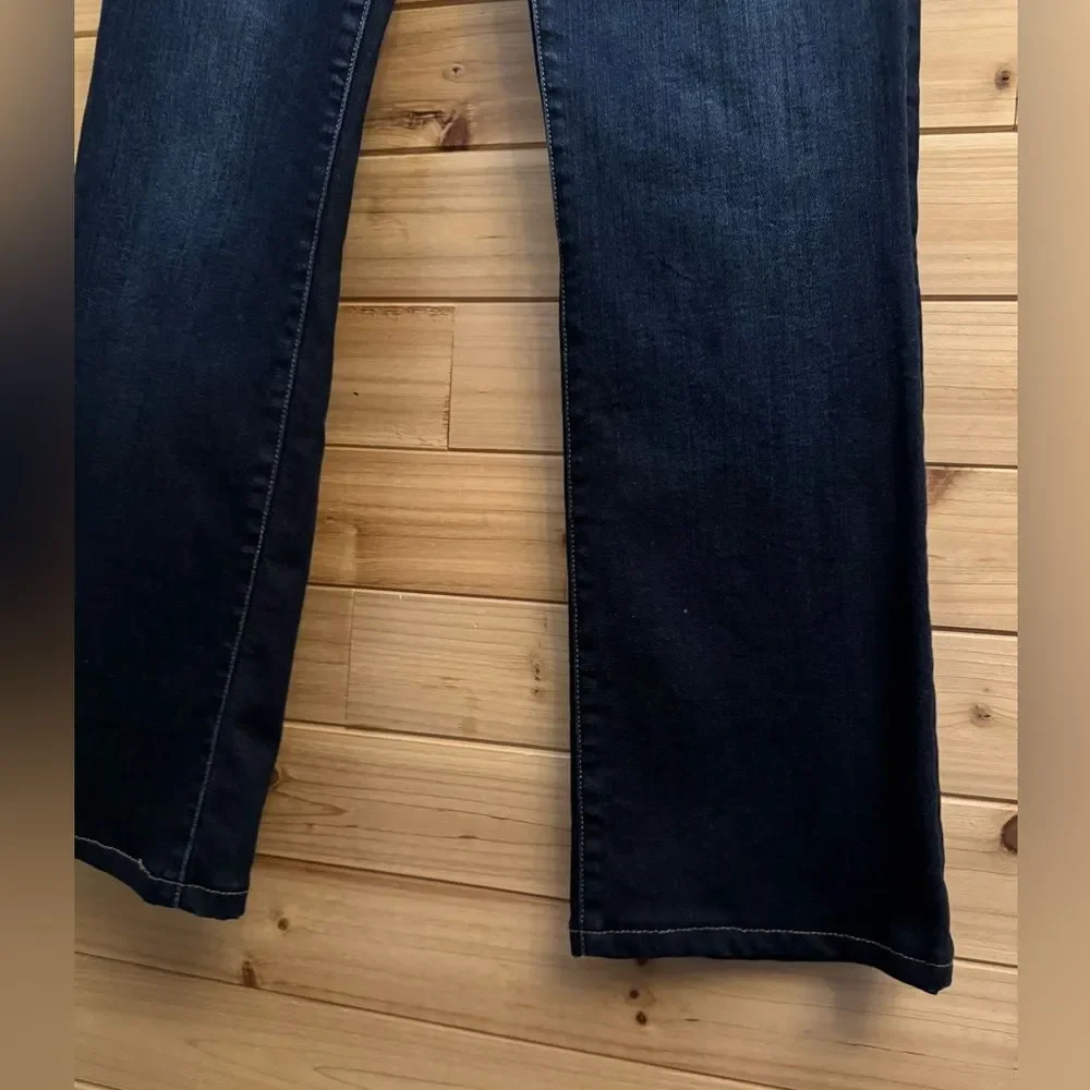 Joes Jeans Size 31/12 Mid Rise Dark Wash Bootcut Cotton Lycra Blend Jeans